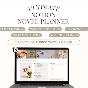 Notion Novel Planner: Book Outline Template, Creative Story Writing Hub