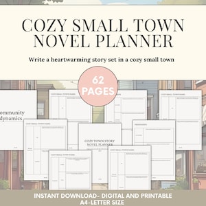 Cozy Small Town Novel Planner: Story Structure, Plot Outline, Book Writing