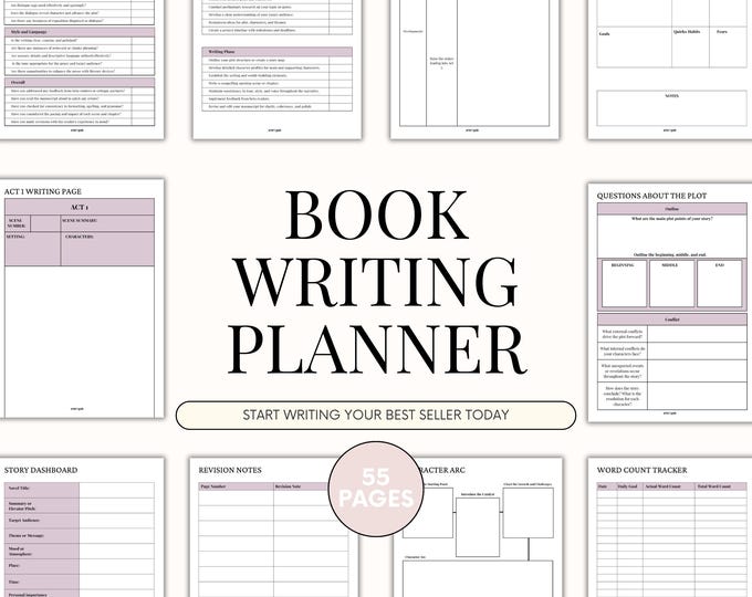 Book Writing Planner