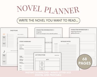 Roman-Schreibplan: Autor Story Gliederung, geführtes Buch-Plotting-Arbeitsbuch