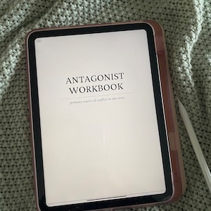 Novel Planner Writing Worksheets Novel Template Author Planner Writing Template Novel Workbook Writing Workbook Character Profiles Book Writing Planner Novel Outline antagonist workbook villain planner character creation