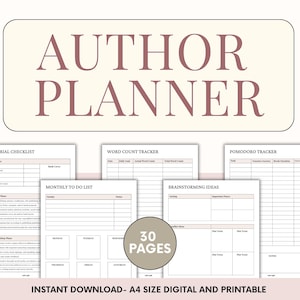 Writers Planner, planners for writers, author planner,  write a book planer for writers, word counter, writing goals, daily writing planner