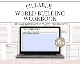 Fillable World Building Workbook