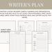 Idea Into Plot Writing Planner: Book Outline Workbook, Writing ...