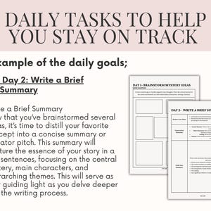 Murder Mystery Book Planner | Fillable Novel Planner Book Outline & Writing Worksheets | Mystery Writing Workbook for Crime Writers | Thriller Novel Plan & Book Series Planner