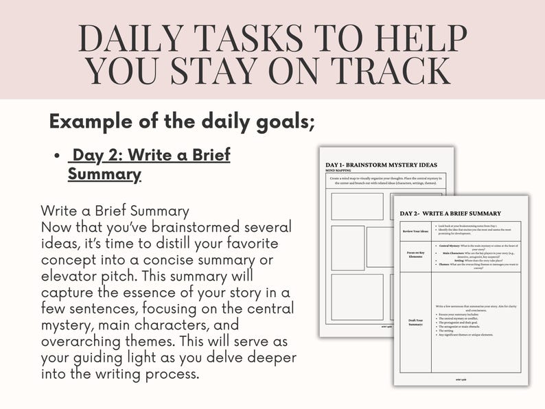 Murder Mystery Book Planner | Fillable Novel Planner Book Outline & Writing Worksheets | Mystery Writing Workbook for Crime Writers | Thriller Novel Plan & Book Series Planner