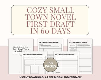 Cozy Small Town Novel Planner-First Draft in 60 Days