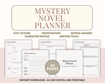 Mystery Novel Planner