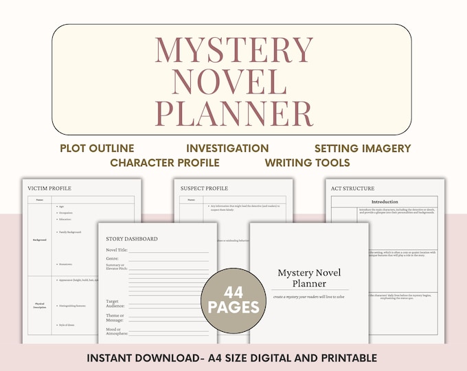 Mystery Novel Planner