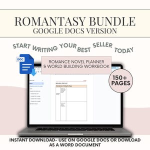 Kit de escritura de novelas románticas rellenable: Libro de trabajo para la creación de mundos y novelas románticas (versión de Google Docs)