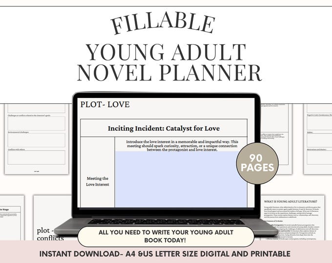 Fillable Young Adult Novel Planner