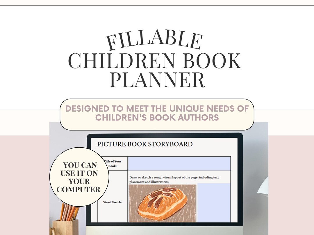 Fillable Children's Book Planner, Author Children Book Plan, Write a ...