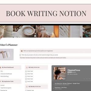 Novel Planner Notion Template, Writer Notion, Notion for Writers, Notion Writing Plan, Notion Novel Planning, Notion Novel Outline