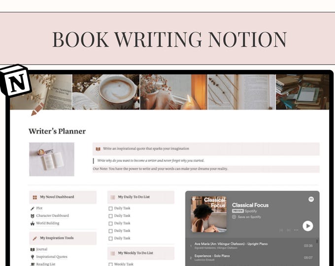 Novel Planner Notion Template