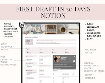 First Draft in 30 Days Notion Template