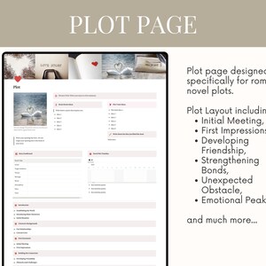 Romance Novel Notion Planner for Authors Romance Book Planner Romance Writing Workbook Guide to Writing a Bestselling Love Novel Planner