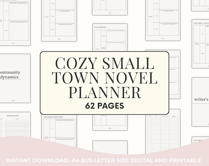Cozy Small Town Novel Planner