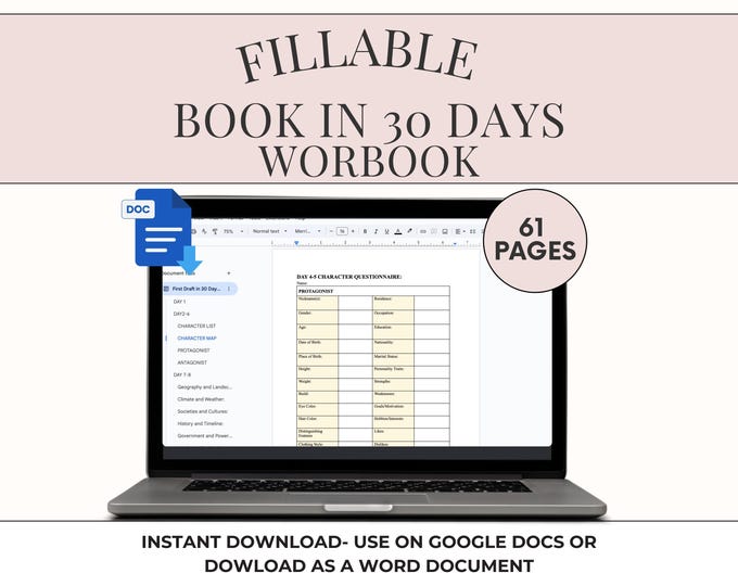 Write a Book in 30 Days- Google Docs Version