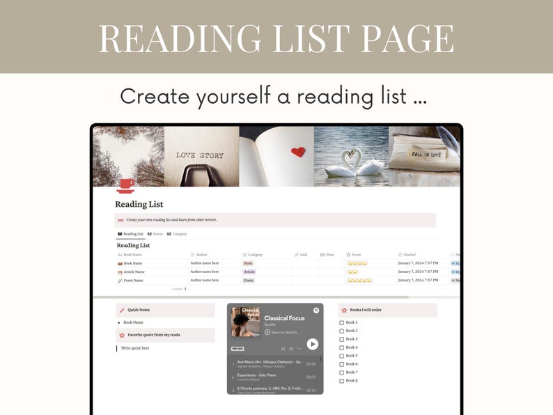 Romance Novel Notion Planner for Authors Romance Book Planner Romance Writing Workbook Guide to Writing a Bestselling Love Novel Planner