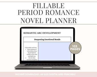 Fillable Period Romance Novel Planner