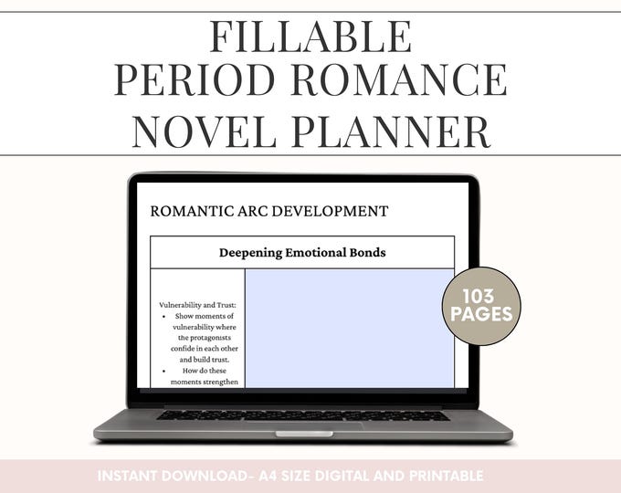Fillable Period Romance Novel Planner