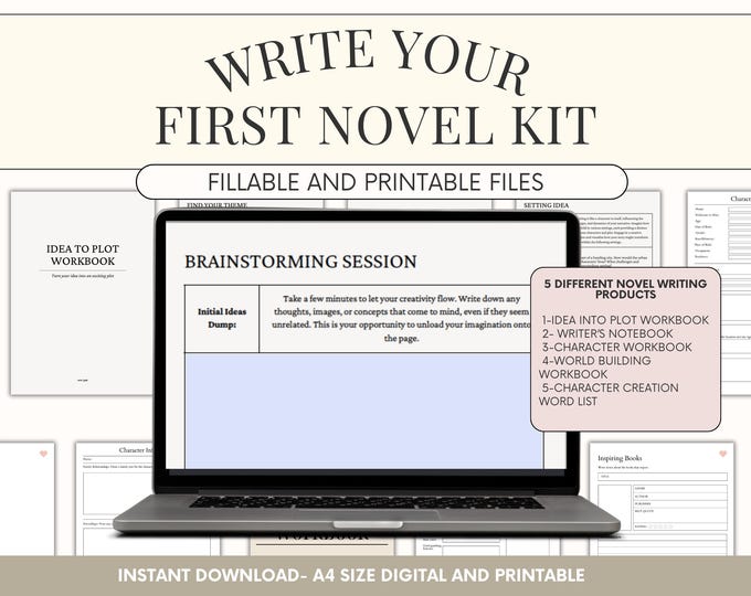 Fillable Write Your First Book Kit