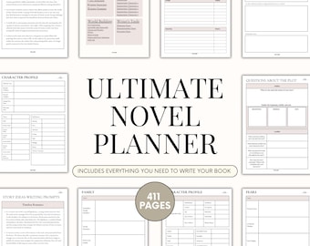 Ultimate Novel Planner: Organizer do pisania książek (wersja cyfrowa do pobrania)
