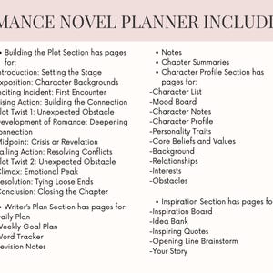 Fillable Fantasy Romance Novel Planner Kit World Building Workbook | Author Resource Writing Templates | Romance Story Planner | Romance Writing  Worksheets