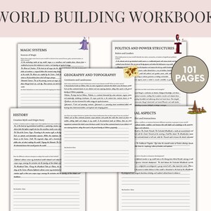 Fillable Fantasy Romance Novel Planner Kit World Building Workbook | Author Resource Writing Templates | Romance Story Planner | Romance Writing  Worksheets