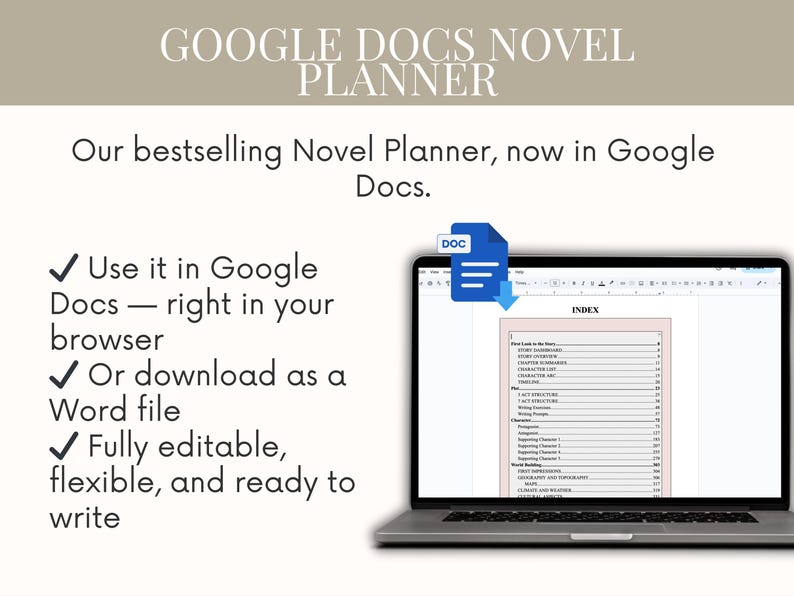 Fillable Ultimate Novel Planner: Author Workbook & Novel Story Template ...