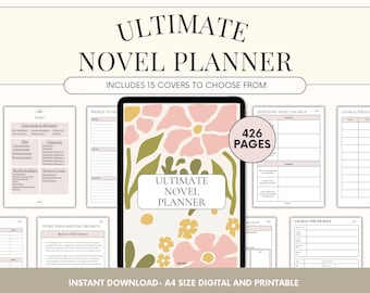 Novel Writing Planner: Plot Outline, Character and World Building, Writing Organizer