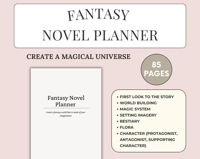 Fantasy Novel Planner