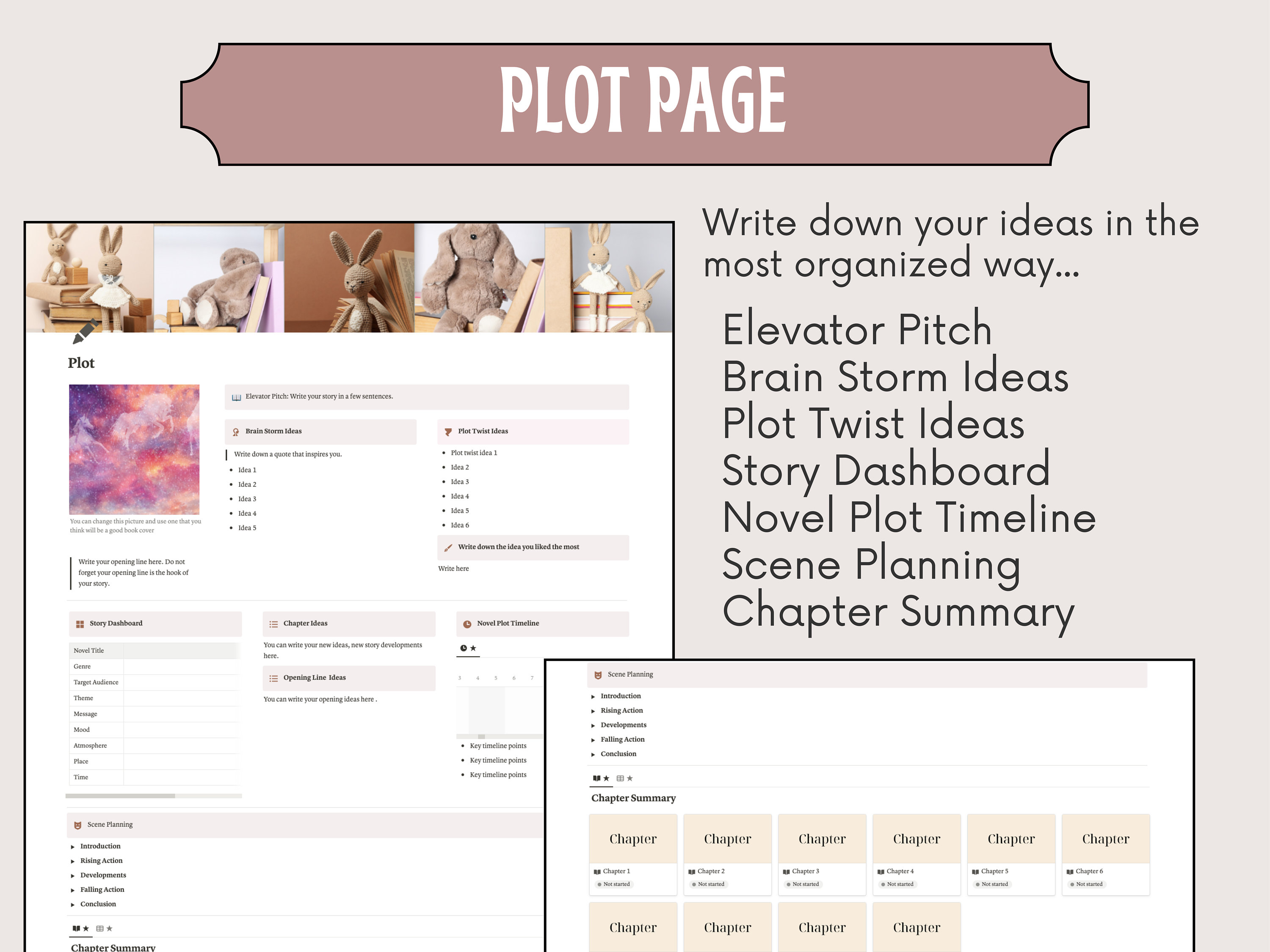 Notion Children Book Planner, Child Book Author Notion Planner Notion Children Book Planner, Child Book Author Notion Planner