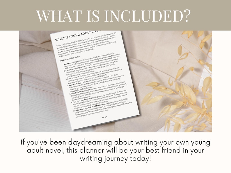 YA Novel Planner - Planner for Romance Authors: Love Story Workbook, How to Write a Book, and Novel Outline for Young Adult Fiction