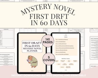 Mystery Novel Planner- First Draft in 60 Days