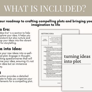 Novel Planning Workbook: Idea to Plot, Book Outline Planner, Character ...