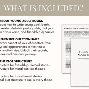 YA Novel Planner - Planner for Romance Authors: Love Story Workbook, How to Write a Book, and Novel Outline for Young Adult Fiction