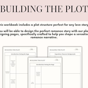 Romance Novel Planner  Novel Outline Workbook for Romance Authors Novel Planner Workbook How to Write a Romance Novel Story Template