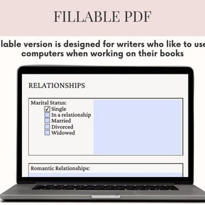 Fillable Fantasy Romance Novel Planner Kit World Building Workbook | Author Resource Writing Templates | Romance Story Planner | Romance Writing  Worksheets