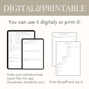 Novel Character Planner Author Planner Character Workbook Character Profile Book Fanfic Novel Character Design Character Profile Book