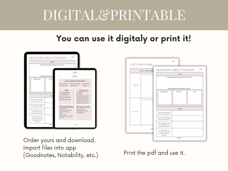 Book Writing, book writing planner, novel planner, novel writing kit, Outline a Novel, Plot Outline Sheet, plot planner, Plot Your Novel, Writer Workbook, writing organizer, book planner, guided book writing, fillable novel plan