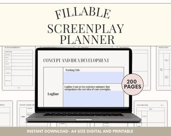 Fillable Screenplay Planner