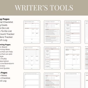 Book Writing Guide Template Fillable Novel Planner: Book Writing Guide, Write a Novel Outline ...