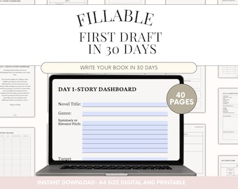 Fillable 30 Day Novel Workbook