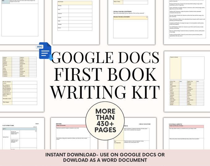 First Book Writing Kit-Google Docs Version