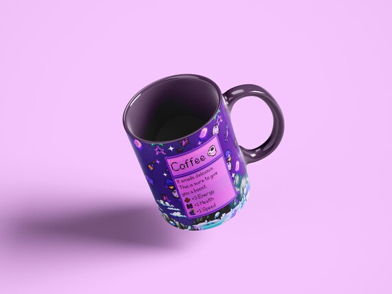 Stardew Valley Mug, Stardew Valley Gift, Valley Coffee Mug, Stardew Valley Game, Purple Coffee Cup, Stardew Mug, Gamer Mug