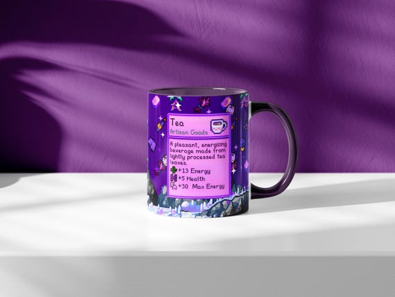 Stardew Valley Tea Mug, Stardew Valley Gift, Cute Gamer Gift, Ceramic Cup, Stardew Valley Mug, Stardew Mug, Gift for Her