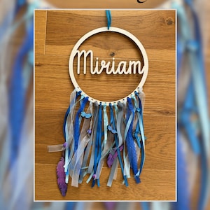 Set artigianale per bambini, kit fai da te acchiappasogni, festa di compleanno per bambini, legno. Kit artigianale personalizzato con acchiappasogni per bambini. Artigianato per bambini, feste