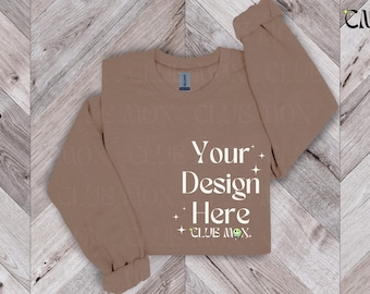 Bruin Savana Gildan-sweatermodel: softstyle fleece (digitale download)