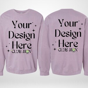 Mockup PARAGON SF000, mockup GILDAN softstyle sweatshirt, mockup shirt achterkant voorkant, mockup middelzware sweater, mockup fleecetrui GSF000, mockup fleecetrui